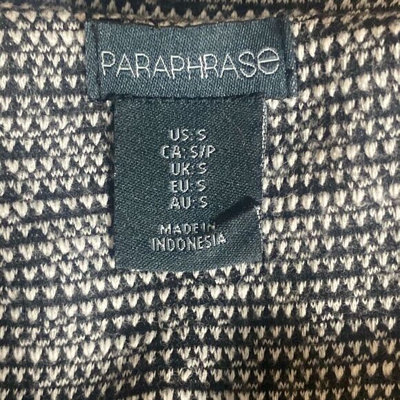 Paraphrase Womens Gray Tweed Short Sleeve Shift Dress Size Small - Picture 4 of 5